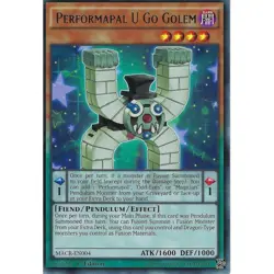 MACR-EN004 PERFORMAPAL U GO GOLEM RARE UNL EDITION NEAR MINT YuGiOh TCG - Image 1