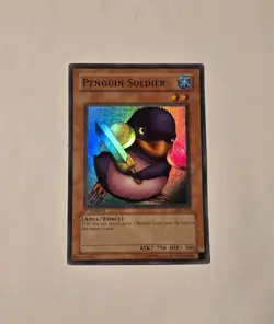 Yugioh Penguin Soldier SDJ-022 1st Edition Super Rare LP - Image 1