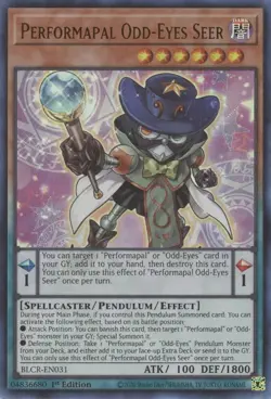 BLCR-EN031 Performapal Odd-Eyes Seer Ultra Rare 1st Edition Near Mint YuGiOh TCG - Image 1