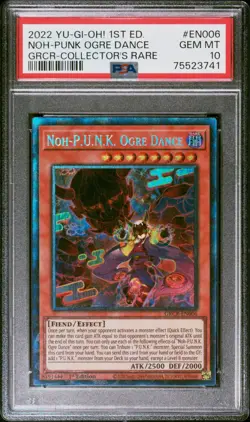 Noh-P.U.N.K. Ogre Dance GRCR-EN006 YuGiOh Collectors RARE PSA 10 - Image 1