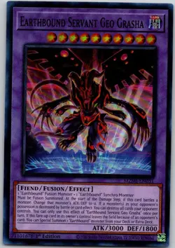 Yu-Gi-Oh Earthbound Servant Geo Grasha MZMI-EN031 1st Maze of Millennia Yugioh - Image 1