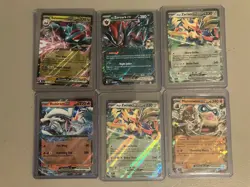 Pokemon Journey Together: 6 EX Card Collection. Near Mint & Pack Fresh Cards - Image 1