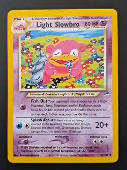 Pokemon card Light Slowbro 51/105 Neo Destiny EXC / NM (Komiya) - Image 1