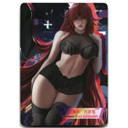 Goddess Story Waifu Card Lucky Goddess 2 Rias Gremory UR-21 High School DxD - Image 1