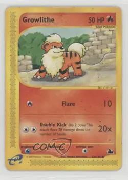Growlithe Pokemon e-Card Series Skyridge #62 2003 - Image 1