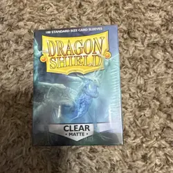 Dragon Shield AT-11001 Dragon Shields Matte Card Sleeves - Clear (100 Count) 5706569110017 - Image 1