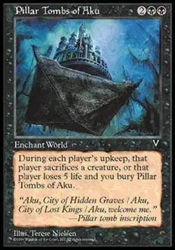 Pillar Tombs of Aku - Medium Play MTG Visions - Image 1