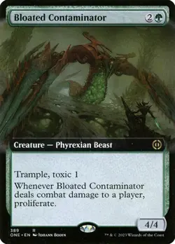 Bloated Contaminator *Alternate Frame* - ONE-BF - NM - Magic The Gathering - MTG - Image 1