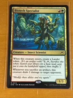 Biotech Specialist #214 MTG Edge of Eternities NM Pack Fresh - Image 1