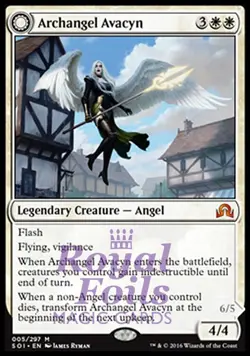 Archangel Avacyn / Avacyn the Purifier 1x FOIL SOI MTG Shadows Over Innistrad MT - Image 1