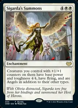 Sigarda's Summons - Foil - Bndl Promo NM, English MTG Unique & Misc Promos - Image 1