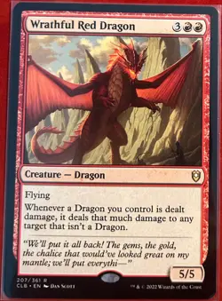 MTG | Wrathful Red Dragon #207 Commander Legends: Battle for Baldur's Gate - NM - Image 1