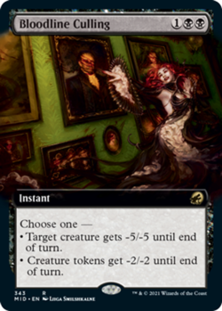 Bloodline Culling - Foil - Extended Art NM, English MTG Innistrad: Midnight Hunt - Image 1