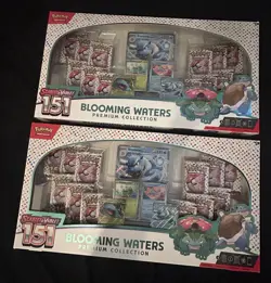 x2 Pokemon Scarlet & Violet 151 Blooming Waters Premium Collection Box Sealed - Image 1