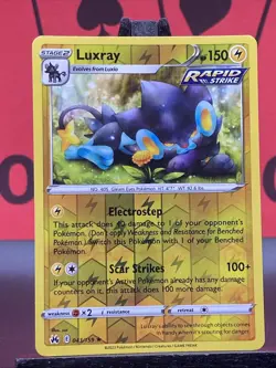 Luxray 043/159 Crown Zenith Pokemon TCG Reverse Holo Rare 2023 NM - Image 3