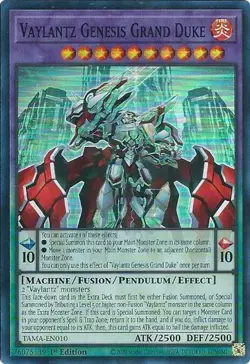 TAMA-EN010 Vaylantz Genesis Grand Duke Super Rare 1st Edition YuGiOh TCG - Image 1