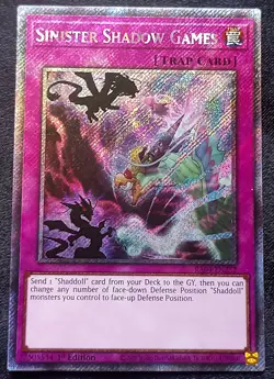 YuGiOh! Sinister Shadow Games RA04-EN232 Platinum Secret Rare - Near Mint - Image 1