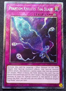 YuGiOh! Phantom Knights' Fog Blade RA04-EN264 Platinum Secret Rare - Near Mint - Image 1