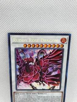Yugioh Ruddy Rose Dragon Prismatic Secret Rare 1st Edition MP22-EN077 Card NM - Image 2