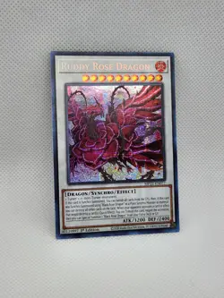 Yugioh Ruddy Rose Dragon Prismatic Secret Rare 1st Edition MP22-EN077 Card NM - Image 5