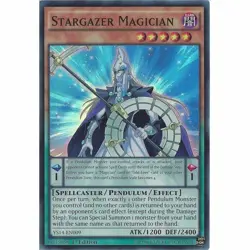 YS14-EN009 Stargazer Magician Super Rare 1st Edition Near Mint YuGiOh TCG - Image 1