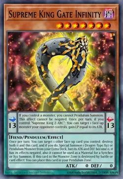 MACR-EN018 Supreme King Gate Infinity Super Rare UNL Edition NM YuGiOh TCG - Image 1