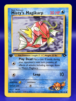 1st Edition Pokemon Card Misty's Magikarp Gym Challenge 88/132 LP+ - Image 1