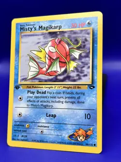 1st Edition Pokemon Card Misty's Magikarp Gym Challenge 88/132 LP+ - Image 2