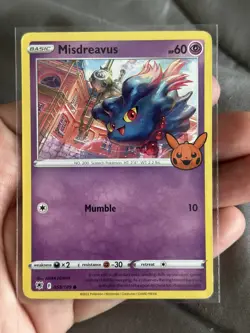 Trick or Trade Misdreavus 058/189 - 2022 Pokemon Common Card - CLEAN NM - Image 1
