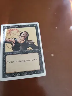 Unholy Strength Magic the Gathering Unlimited Edition Card 1993 - Image 2