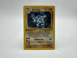 Machamp Pokemon Card 1st Edition Holo Rare 8/102 WOTC Vintage - Image 1