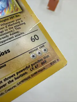 Machamp Pokemon Card 1st Edition Holo Rare 8/102 WOTC Vintage - Image 4