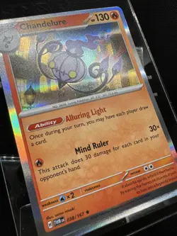 Chandelure Holo 038/167 Twilight Masquerade Pokemon Card - Image 2