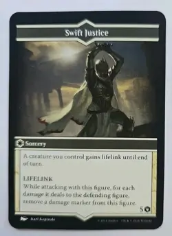 Arena of the Planeswalkers Swift Justice Replacement Game Card MTG - Image 1