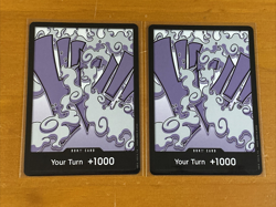 Set Of 2 ONE PIECE TCG TS-01 LuffyGear Don Card Foil YOUR TURN +1000 English - Image 1