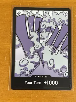 Set Of 2 ONE PIECE TCG TS-01 LuffyGear Don Card Foil YOUR TURN +1000 English - Image 2