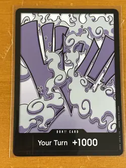 Set Of 2 ONE PIECE TCG TS-01 LuffyGear Don Card Foil YOUR TURN +1000 English - Image 4