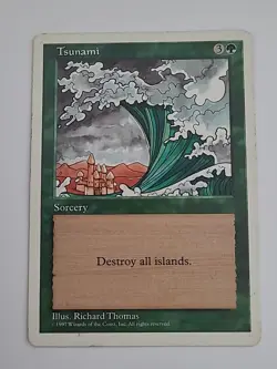 Tsunami Card 1997 Magic the Gathering - Image 1