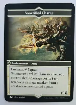 Arena of the Planeswalkers Sanctified Charge Replacement Game Card MTG - Image 1