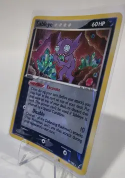 Pokemon Card TCG EX Crystal Guardians Sableye 10/100 Holo Rare LP - Image 2