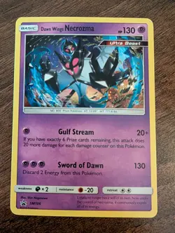 Dawn Wings Necrozma SM106 Cosmos Holo Black Star Promo Pokemon Card - Image 1