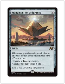 1x Monument to Endurance, Magic the Gathering MTG NM - Image 1