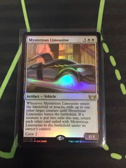 MTG Magic The Gathering Mysterious Limousine Foil Prerelease Promo Artifact - Image 1