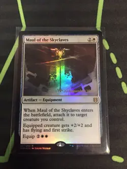 MTG Magic The Gathering Maul Of The Skyclaves Foil Prerelease Promo Artifact - Image 1