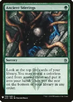 MTG magic 1x Ancient Stirrings (M/NM) The List Reprints - Image 1