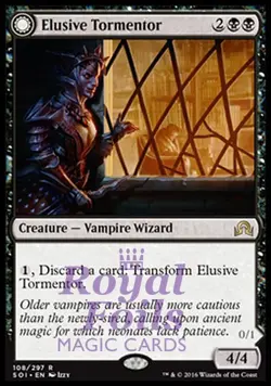 Elusive Tormentor / Insidious Mist 2x FOIL MTG Shadows Over Innistrad Rare MINT - Image 1