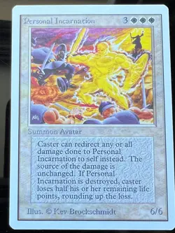Magic the Gathering MTG Unlimited Personal Incarnation NM (Beta Bob) - Image 1