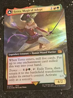 G2U Terra Magical Adept 0511 Final Fantasy Extended Art FOIL FIN MTG TCG - Image 1
