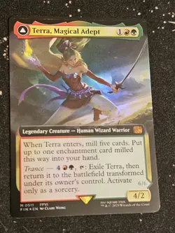 G2U Terra Magical Adept 0511 Final Fantasy Extended Art FOIL FIN MTG TCG - Image 2