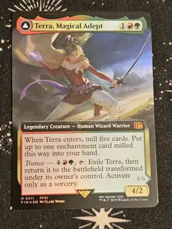 G2U Terra Magical Adept 0511 Final Fantasy Extended Art FOIL FIN MTG TCG - Image 3